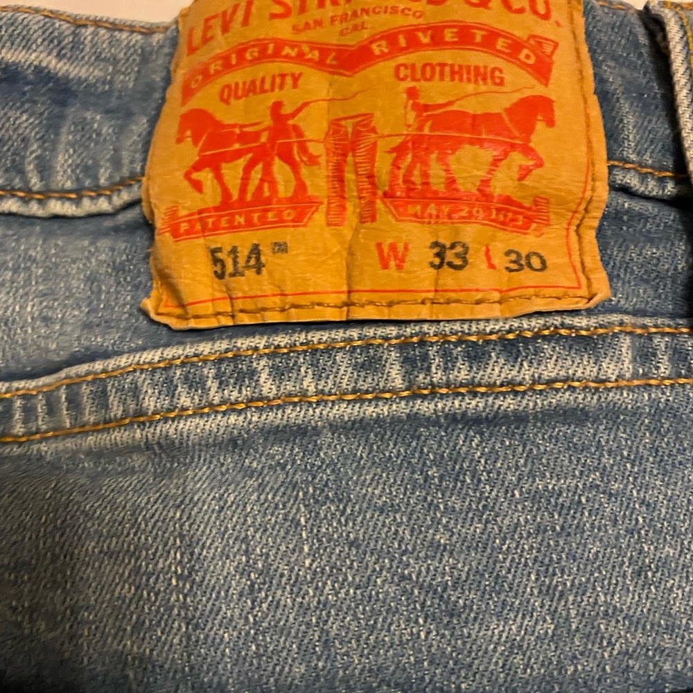 Levi’s Mens 514 faded blue